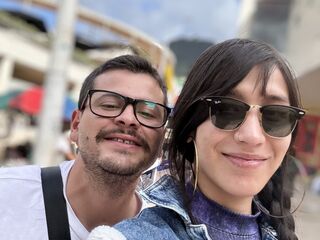 hot live couple handjob DavidAndSary